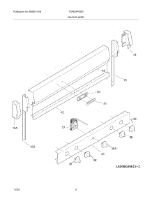 03 - Backguard parts for Tappan Range TGF602PGW3 from AppliancePartsPros.com