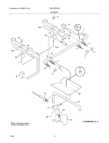 05 - Burner parts for Tappan Range TGF602PGW3 from AppliancePartsPros.com