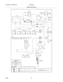 12 - Wiring Diagram parts for Tappan Range TGF605WFU3 from AppliancePartsPros.com