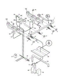 Burner parts for Tappan Range TGF645WFD2 from AppliancePartsPros.com
