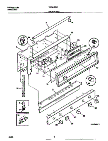 02 - Backguard parts for Frigidaire Range TGF645WCDA from AppliancePartsPros.com