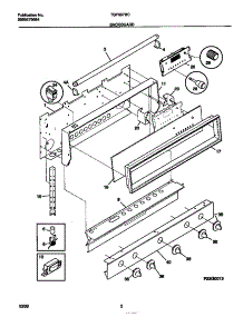 02 - Backguard parts for Frigidaire Range TGF657BCB2 from AppliancePartsPros.com