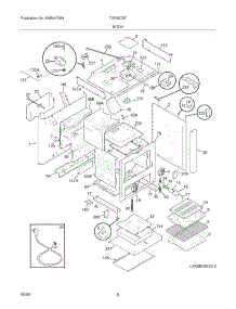 07 - Body parts for Tappan Range TGF657BFB7 from AppliancePartsPros.com