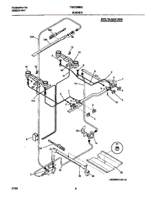 04 - Burner parts for Frigidaire Range TGO336BGW1 from AppliancePartsPros.com