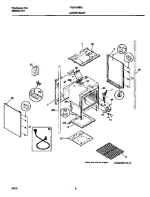 05 - Lower Body parts for Frigidaire Range TGO336BGW1 from AppliancePartsPros.com