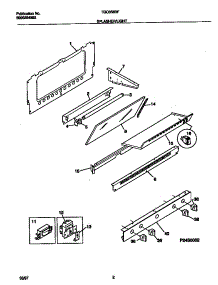 02 - Splasher / Light parts for Frigidaire Range TGO356BFDB from AppliancePartsPros.com