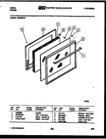03 - Door Parts parts for Frigidaire Range VG30BW2 from AppliancePartsPros.com