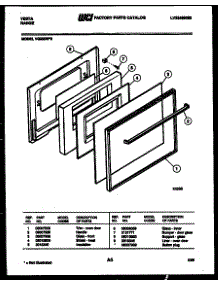 05 - Door Parts parts for Frigidaire Range VG36DW2 from AppliancePartsPros.com