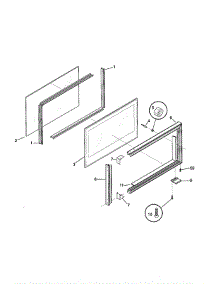 Upper Door parts for Tappan Range TGO336BGW2 from AppliancePartsPros.com