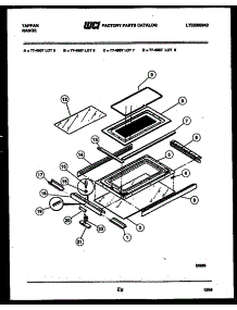 08 - Top Door Parts parts for Frigidaire Range 77-4957-00-05 from AppliancePartsPros.com