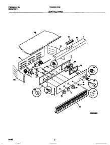 02 - Control Panel parts for Frigidaire Oven TEB555CCB2 from AppliancePartsPros.com