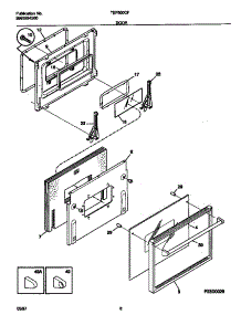 04 - Door parts for Frigidaire Oven TEB500CFB1 from AppliancePartsPros.com