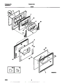 04 - Door parts for Frigidaire Oven TEB540CCB3 from AppliancePartsPros.com