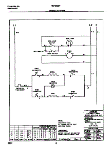 05 - Wiring Diagram parts for Frigidaire Oven TEB500CFB1 from AppliancePartsPros.com