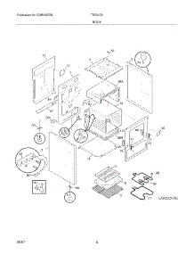 05 - Body parts for Tappan Range TEF242BU5 from AppliancePartsPros.com