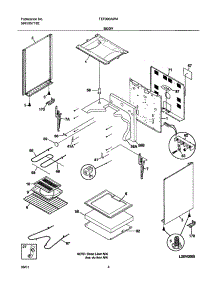 05 - Body parts for Tappan Range TEF303AWA from AppliancePartsPros.com