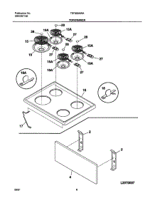 07 - Top / Drawer parts for Tappan Range TEF303AWA from AppliancePartsPros.com