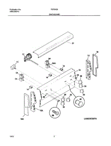 03 - Backguard parts for Tappan Range TEF242BU1 from AppliancePartsPros.com