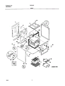 05 - Body parts for Tappan Range TEF242BU1 from AppliancePartsPros.com