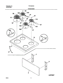 07 - Top / Drawer parts for Tappan Range TEF303BWB from AppliancePartsPros.com
