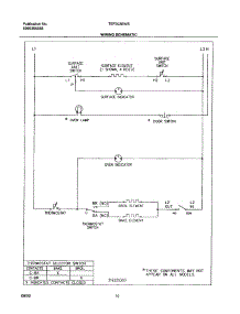 10 - Wiring Schematic parts for Tappan Range TEF303BWB from AppliancePartsPros.com