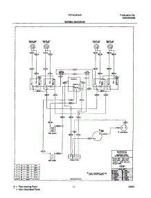 11 - Wiring Diagram parts for Tappan Range TEF303BWB from AppliancePartsPros.com