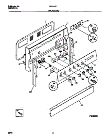 02 - Backguard parts for Frigidaire Range TEF322SCDA from AppliancePartsPros.com