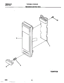10 - Microwave Control Panel parts for Frigidaire Oven TEB794CBSB from AppliancePartsPros.com