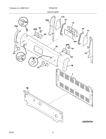 03 - Backguard parts for Tappan Range TEF326FSE from AppliancePartsPros.com