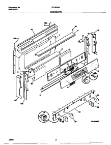 02 - Backguard parts for Frigidaire Range TGF362BBBD from AppliancePartsPros.com