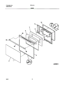 09 - Door parts for Tappan Range TEF317AUA from AppliancePartsPros.com