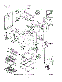 07 - Body parts for Tappan Range TGF364ASE from AppliancePartsPros.com