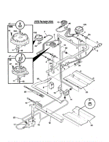 Burner parts for Tappan Range TGF375BHBC from AppliancePartsPros.com