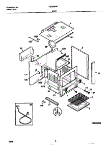 04 - Body parts for Frigidaire Range TGF605WCWA from AppliancePartsPros.com