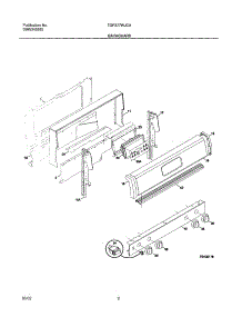03 - Backguard parts for Tappan Range TGF377WJCA from AppliancePartsPros.com