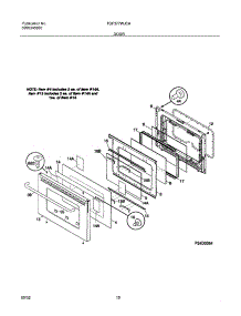 11 - Door parts for Tappan Range TGF377WJCA from AppliancePartsPros.com