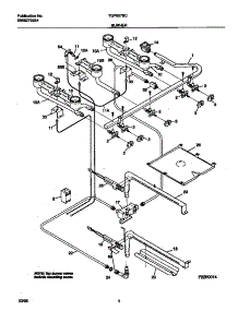 03 - Burner parts for Frigidaire Range TGF657BCW2 from AppliancePartsPros.com