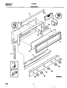 02 - Backguard parts for Frigidaire Range TGF657BCBA from AppliancePartsPros.com