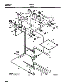 03 - Burner parts for Frigidaire Range TGF657BCBA from AppliancePartsPros.com