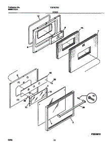 06 - Door parts for Frigidaire Range TGF657BCBA from AppliancePartsPros.com