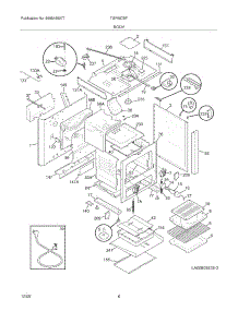 07 - Body parts for Tappan Range TGF657BFW8 from AppliancePartsPros.com