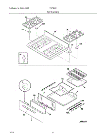 09 - Top / Drawer parts for Tappan Range TGFS26CBC from AppliancePartsPros.com