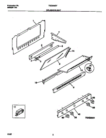 02 - Splasher / Light parts for Frigidaire Range TGO336BFDA from AppliancePartsPros.com