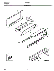 02 - Splasher / Light parts for Frigidaire Range TGO336BFDB from AppliancePartsPros.com