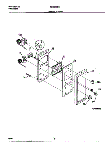 03 - Control Panel parts for Frigidaire Range TGO356BCDC from AppliancePartsPros.com