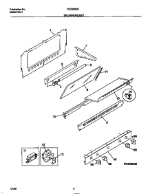 02 - Splasher / Light parts for Frigidaire Range TGO356BCDB from AppliancePartsPros.com
