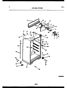 04 - Cabinet Parts parts for Frigidaire Refrigerator GTN160BK2 from AppliancePartsPros.com