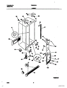 04 - Cabinet parts for Frigidaire Refrigerator TRS20WRHD0 from AppliancePartsPros.com