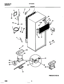 05 - System parts for Frigidaire Refrigerator TRT18GRCW1 from AppliancePartsPros.com
