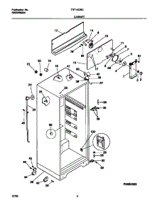 03 - Cabinet parts for Frigidaire Refrigerator TRT15DRCZ0 from AppliancePartsPros.com